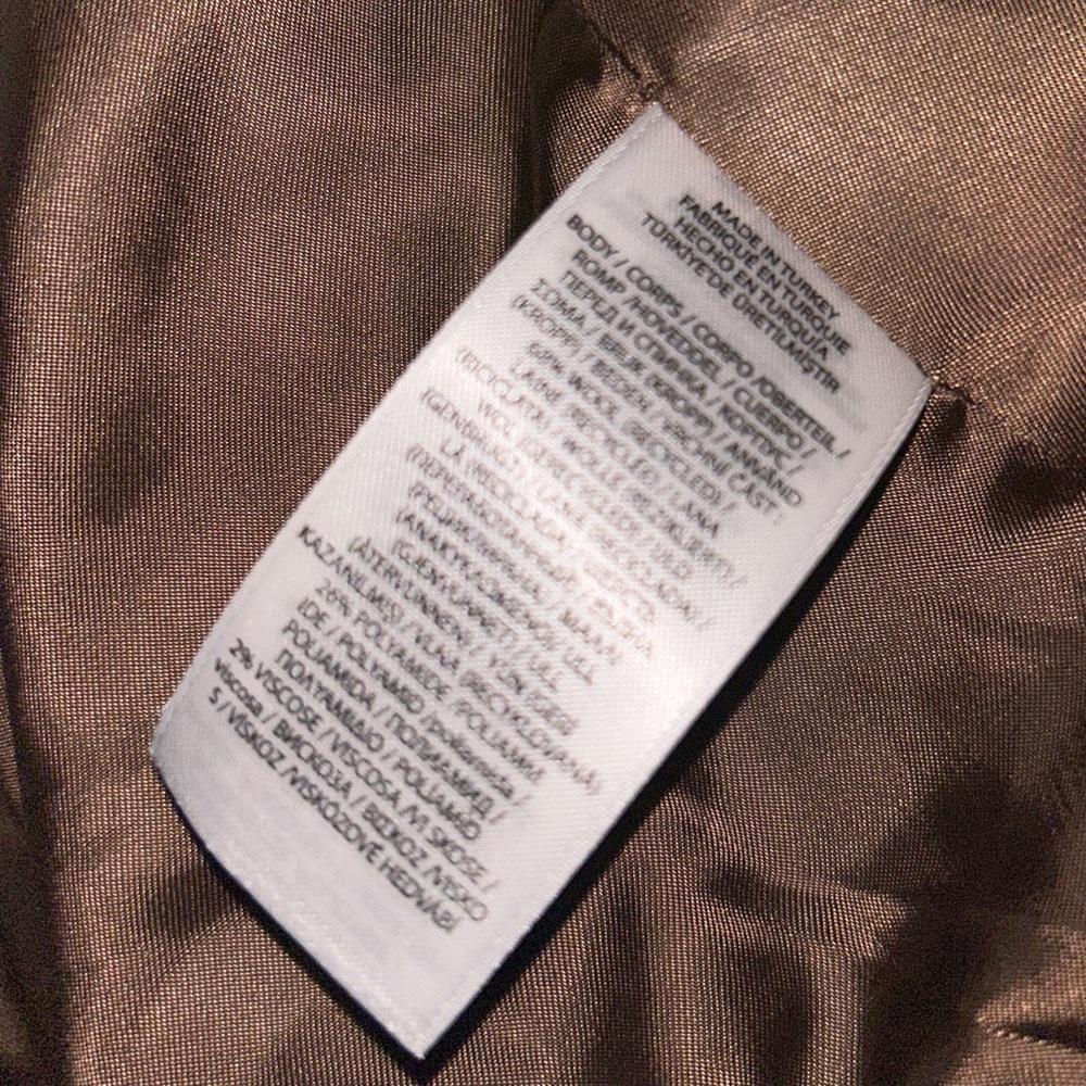 Polo Ralph Lauren Wool Blend Brown Plaid Peacoat Blazer Large - Picture 8 of 8